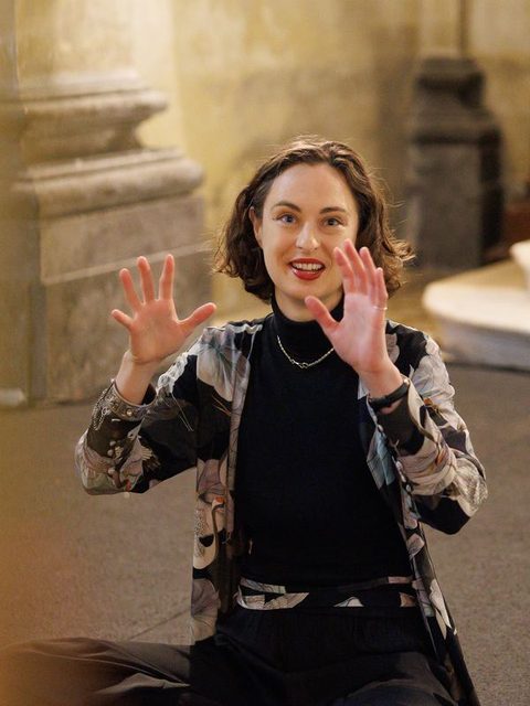 Angelika Lauber im Gespräch